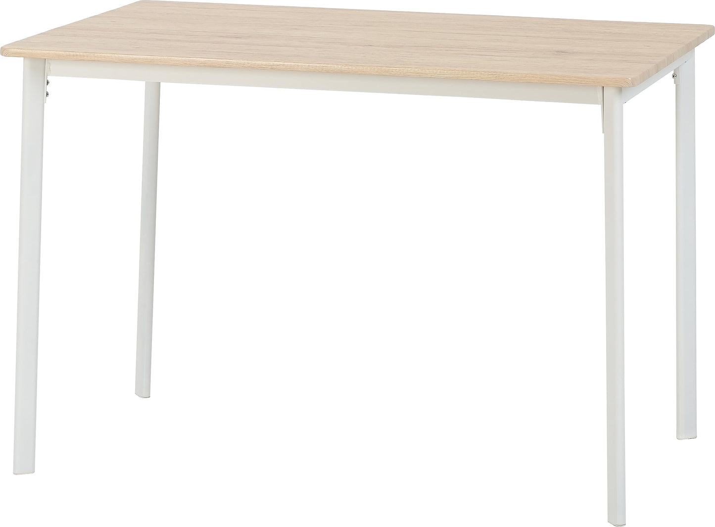 Seconique Riley Large Dining Set with 4 Dining Chairs,White/Light Oak