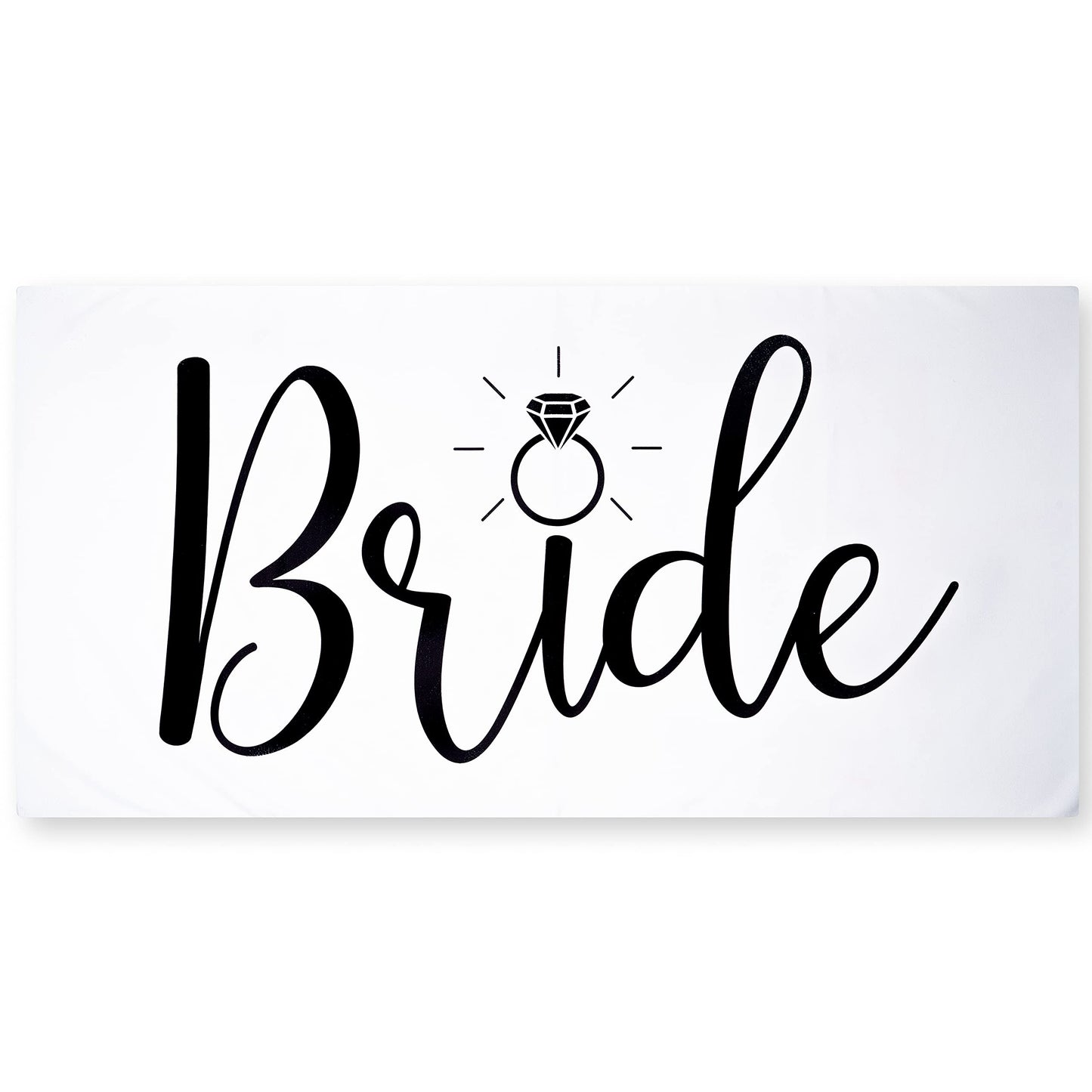 Ethisa Bride Beach Towel for Honeymoon and Bachelorette Party - Classic Design for Beach Bachelorette Party - Mrs Beach Towel for Bride To Be