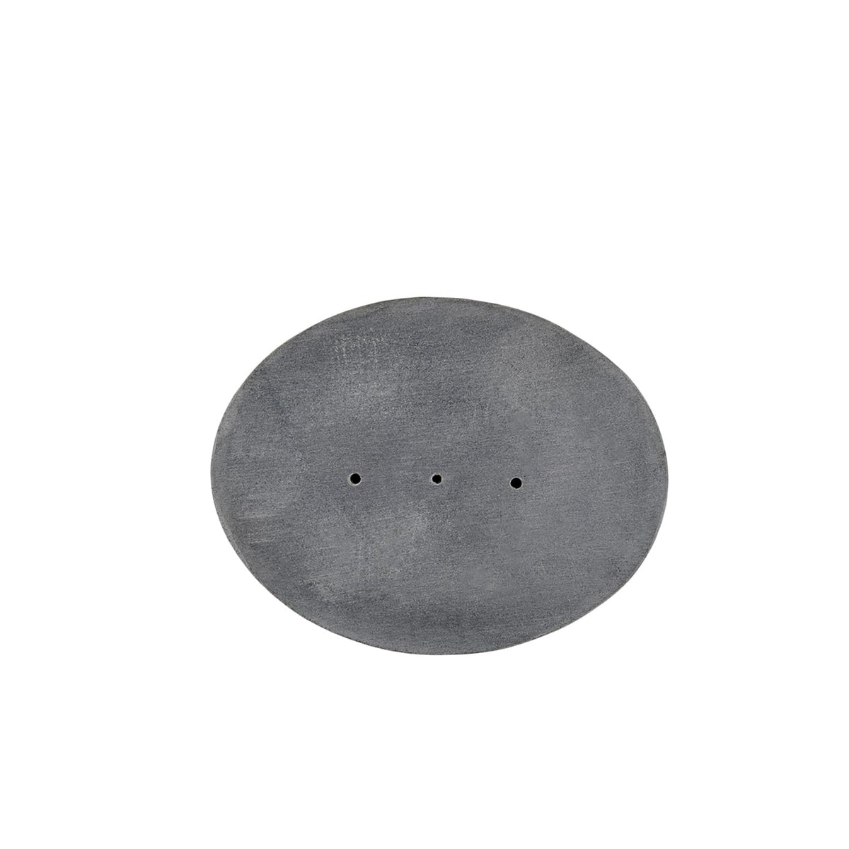 Indus Lifespace Handmade Indian Stone Soap Dish - Grey Soapdish - Bathroom Accessories for Sink, Tub or Shower - 12.7cm x 10.16cm