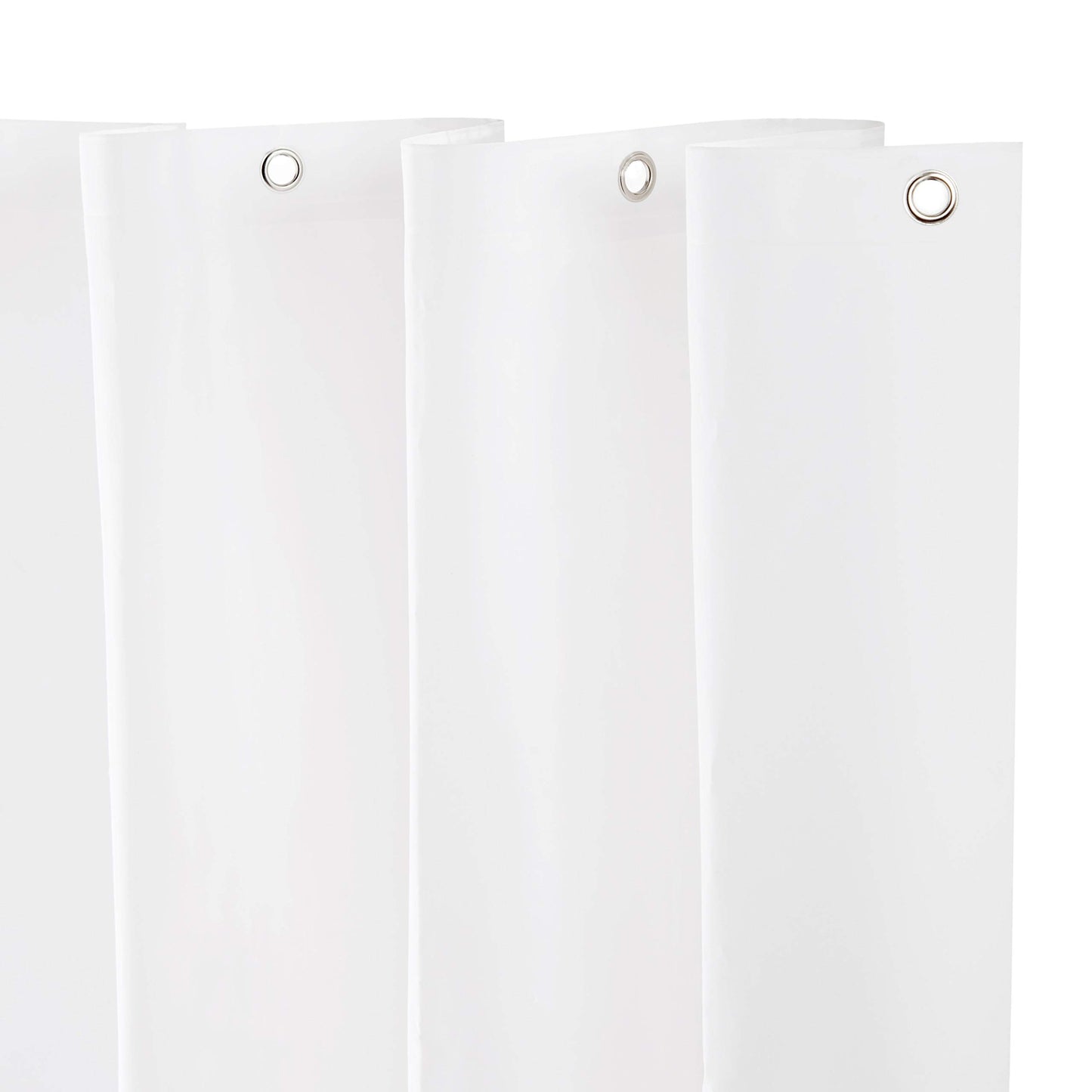 Kenney KN61440PK2 Medium Weight 5 Gauge Waterproof PEVA Shower Curtain Liner with Rust-Resistant Metal Grommets and Weighted Magnetic Hem for