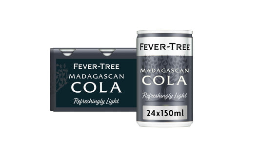 FEVER-TREE Light Madagascan Cola 6x150ml (Pack of 4, Total 24 Cans)