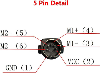 STAIGO Recliner Controller 2 Button 5 Pin for Power Recliner Lift Chair Electric Sofa Hand control Replacement Parts