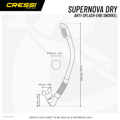 CRESSI F-Dual + Supernova Dry Combo - Unisex Diving Mask F-Dual rimless and Dry Snorkel for Snorkelling and Scuba Diving, Black / Red