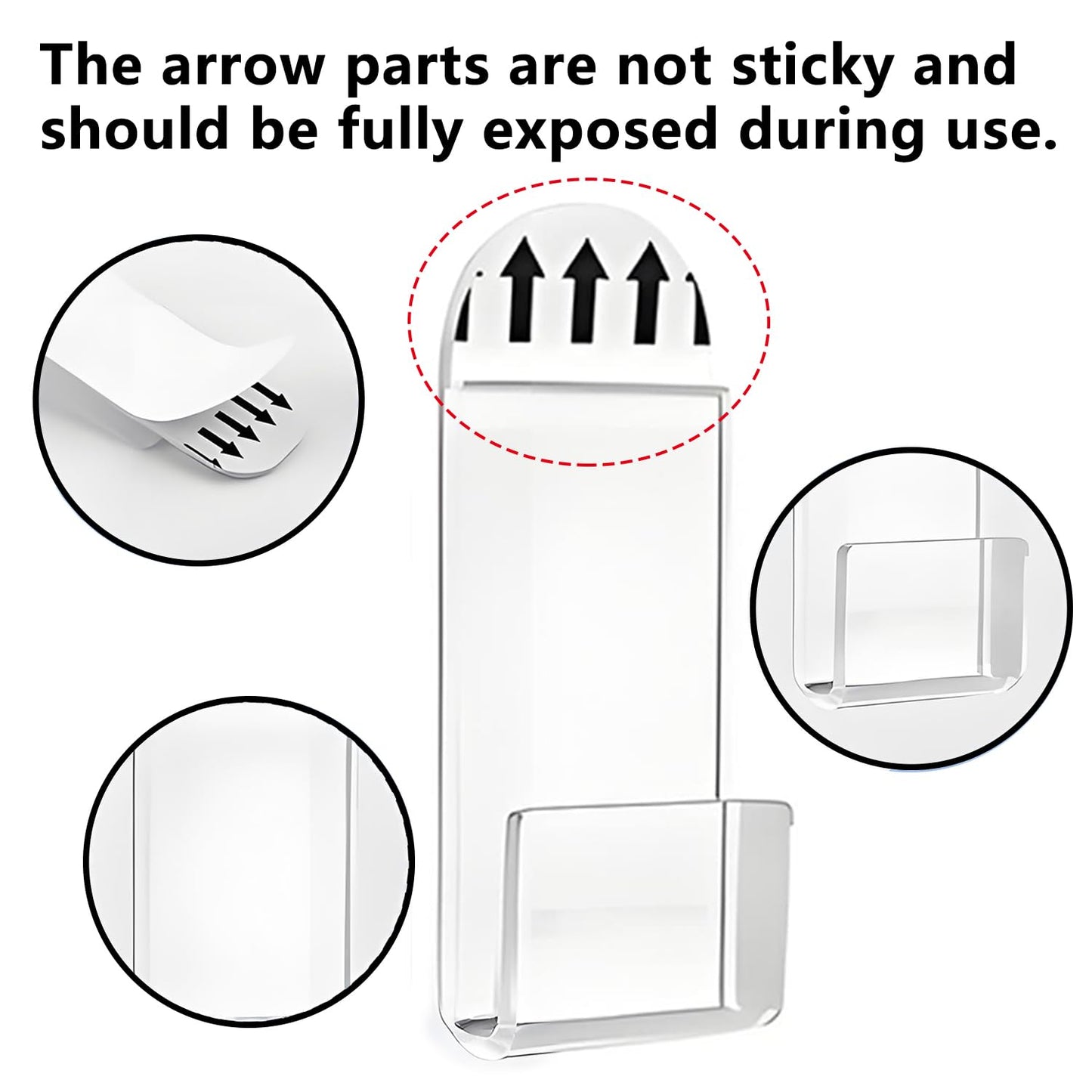 18Pcs Vinyl Record Wall Mount Display, Clear Acrylic Self-Adhesive No-Drill Music Album Cover Holder