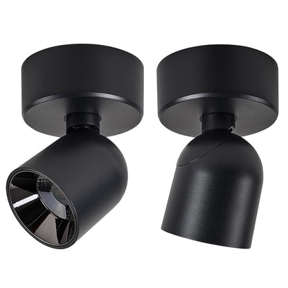 Budbuddy 12W LED Ceiling Spotlights Rotatable Wall Spotlights Swivel Black Wall Spotlamps Modern Indoor Wall Light for Corridor Living Room Office