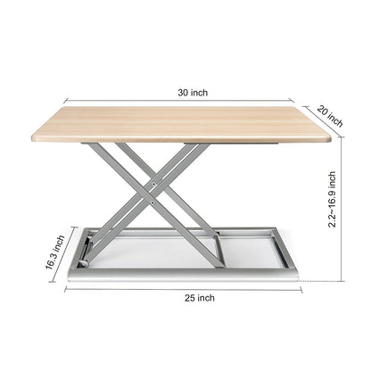 ThingyClub® Standing Desk Converter Height Adjustable Sit to Stand, 765 x 51 mm working surface, 55~430mm Adjust Height - Home or Office