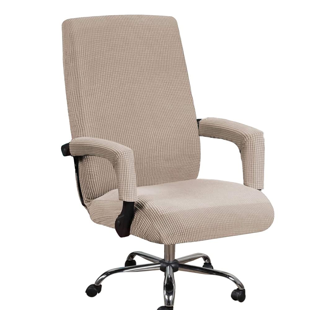 Bestenrose Office Chair Cover Stretch Computer Desk Chair with Arm Covers