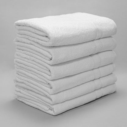 Burrito Blanco Stox10 Guest Towels, Smooth, White, Hand Towels 100 x 150 cm + Available Dimensions, 100% Cotton Terry Towelling, 480 g/m²