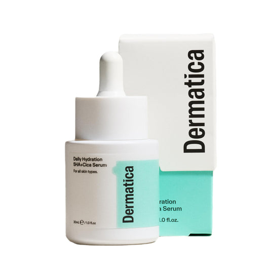 Dermatica Daily Hydration 5HA+Cica Serum ? Lightweight Face Serum with 5 Types of Hyaluronic Acid, Cica & Niacinamide for Deep Hydration, Barrier