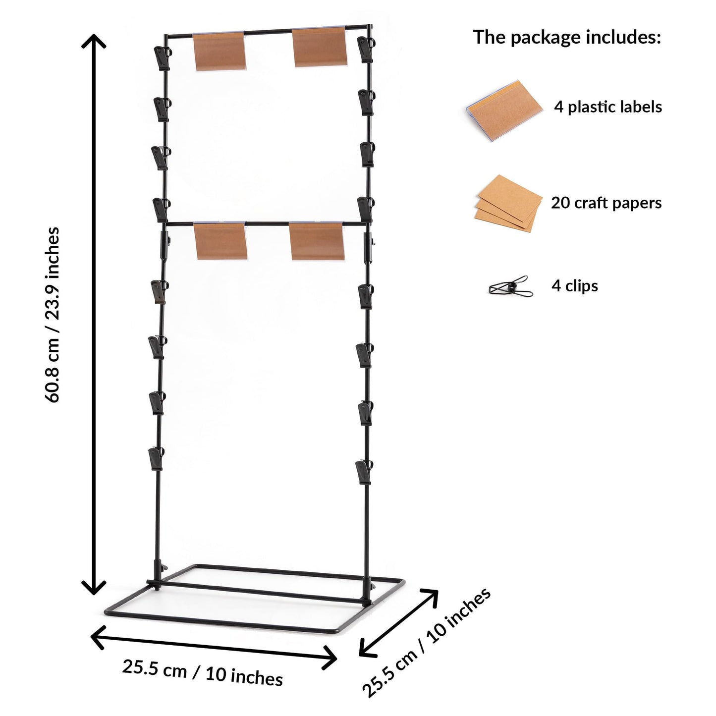 ODOXIA Chip Rack Display Stand | Candy Display for Countertop | Snack Holder for Chips and Snacks | Organize Your Space