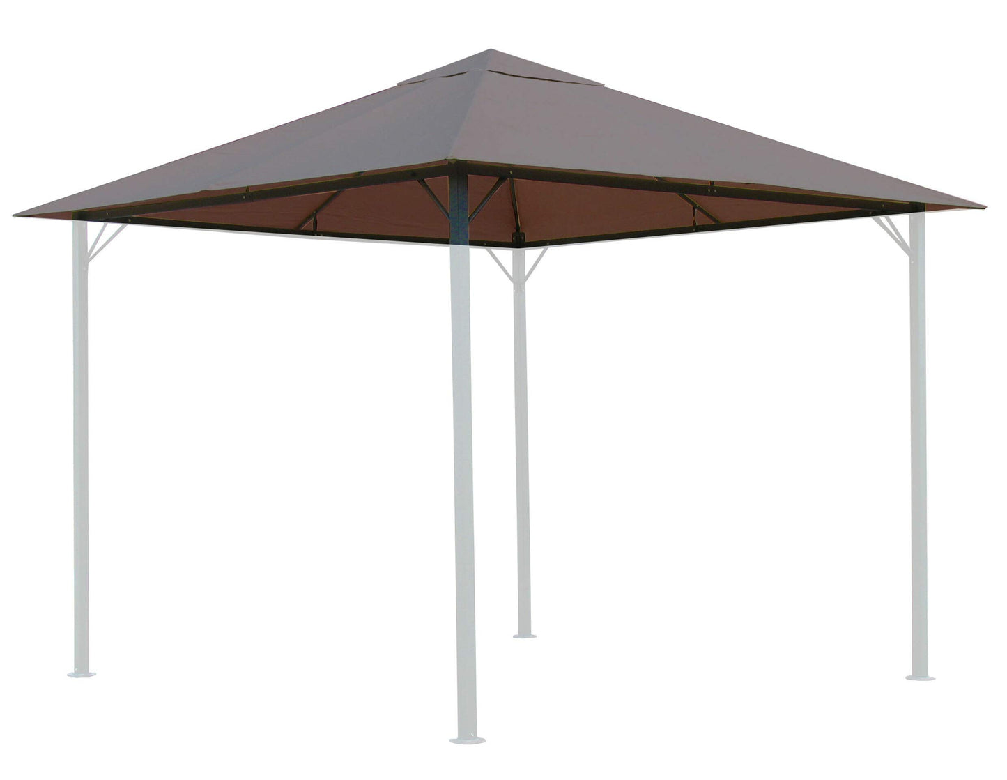 Quick-Star Replacement Roof for Garden Gazebo 3 x 3 m Taupe Antique Gazebo Roof Replacement Cover