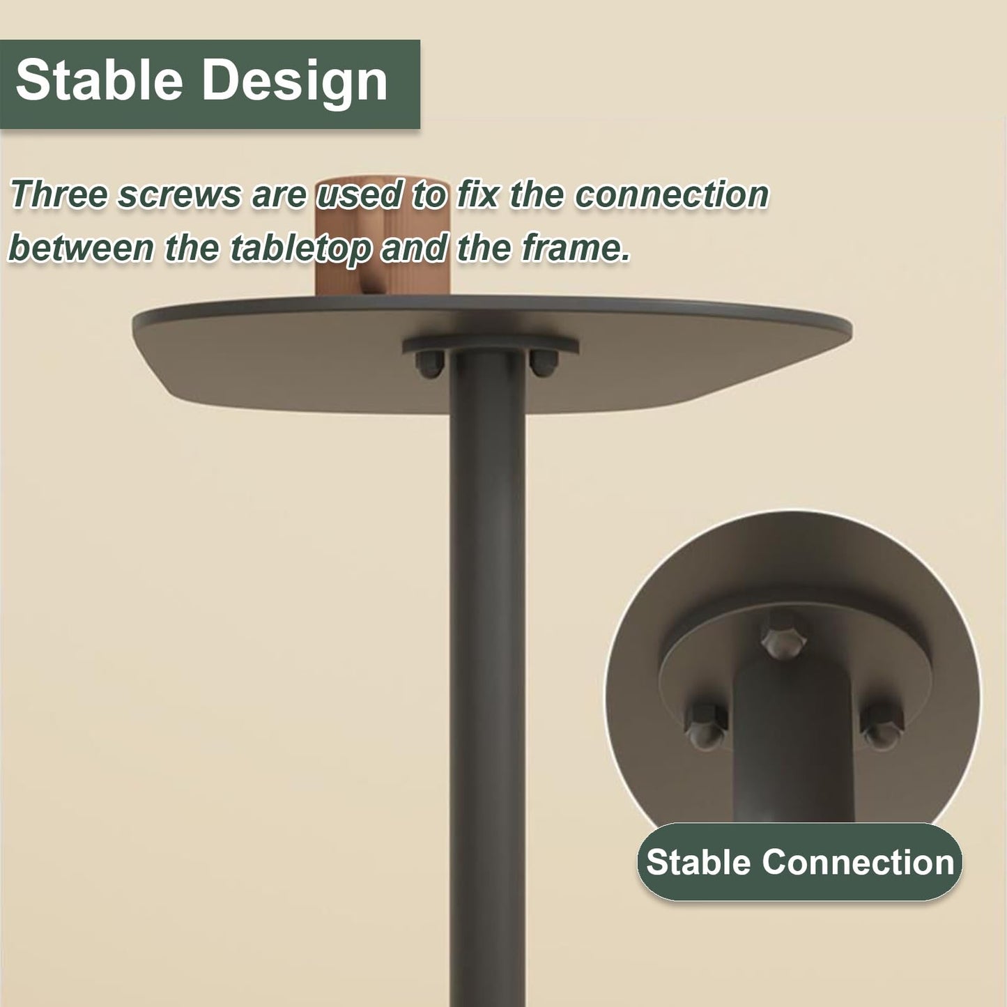 Metal C Shaped Side Table, Modern C Shaped End Table for Sofa/Bed, Small Iron Couch Tables That Slide Under