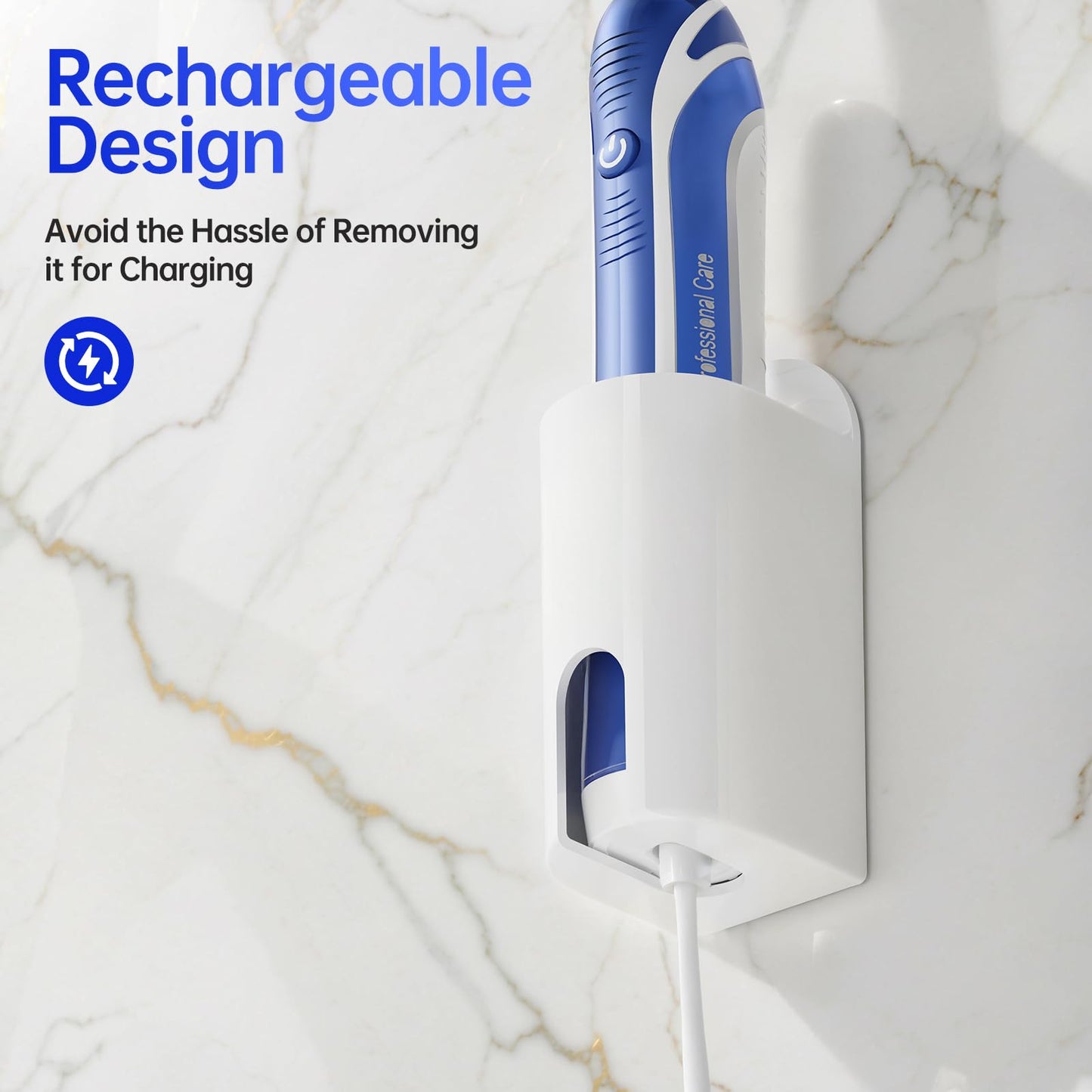 Toski Electric Toothbrush Holder 4 Pcs, Self-Adhesive Tooth Brush Holder