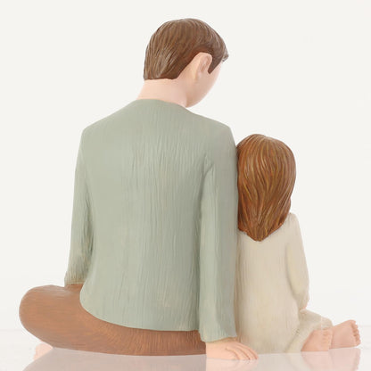 Carracci Father and Daughter Figurines, Dad Daughter Statues, Sculpted Hand-Painted Figures Gifts for Fathers Day Anniversary Birthday