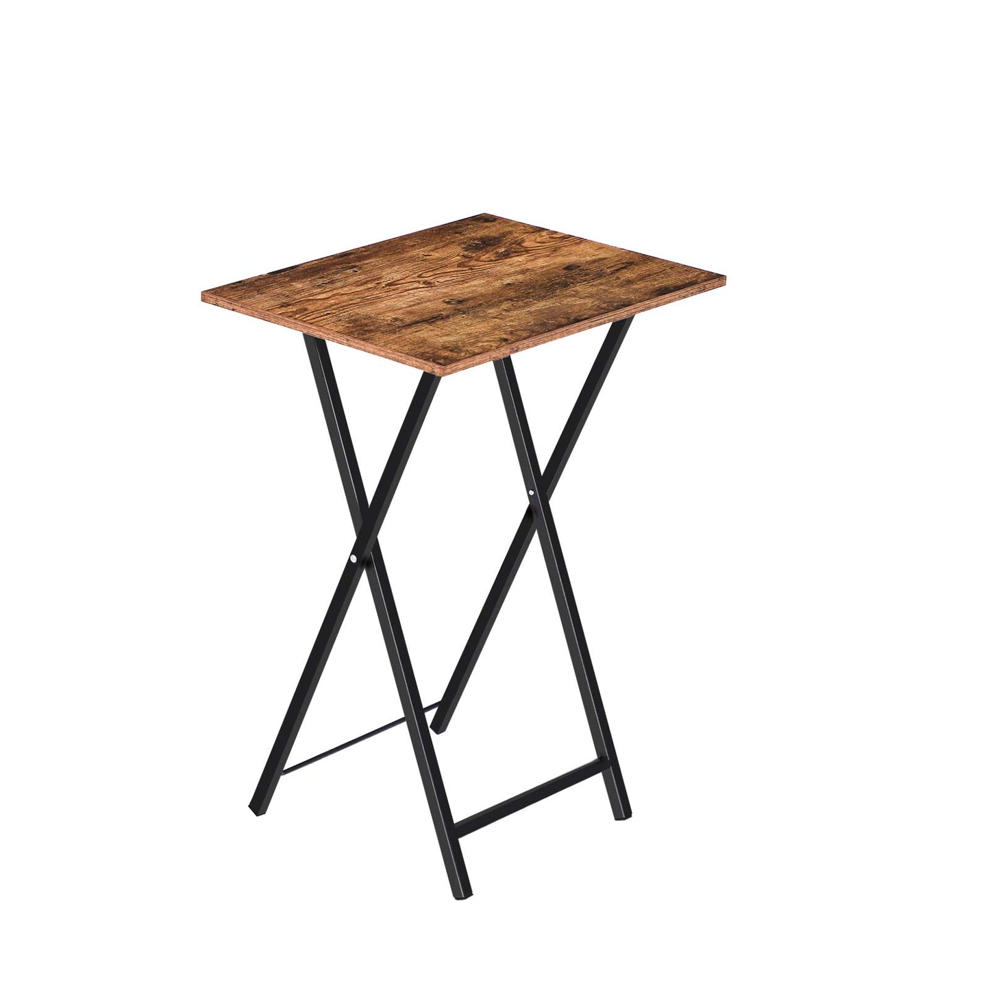 HOOBRO Side Table, TV Tray, Folding Snack Table for Eating at Couch or Bed, Sofa Laptop Table for Small Space, Living Room, Bedroom, Sturdy