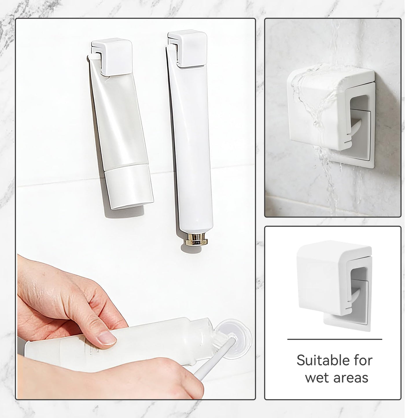 Electric Toothbrush Holder Wall Mounted, 3PCS Wall Mounted Toothbrush Holde