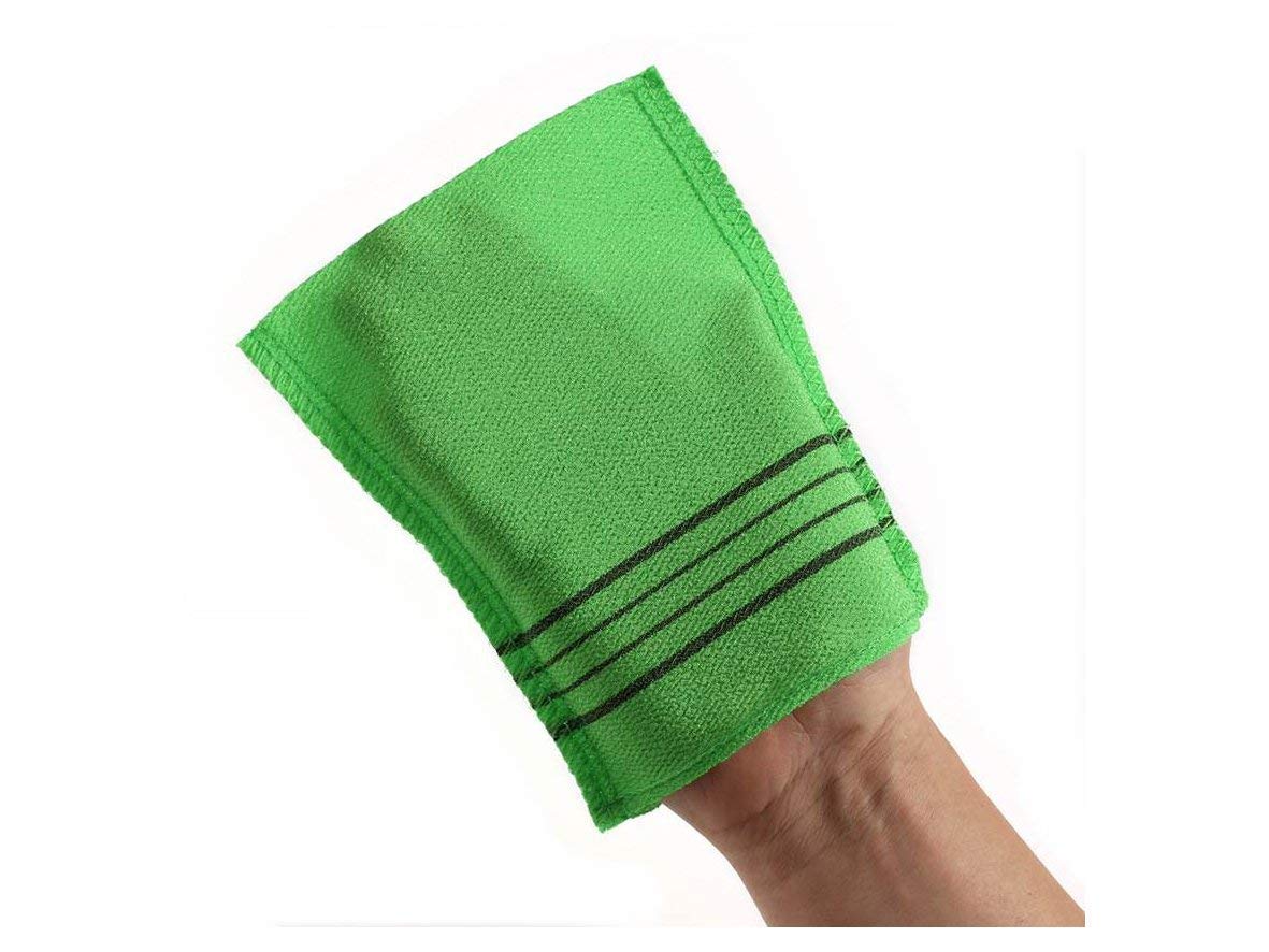 TrifyCore Korean Exfoliating Body Scrub Towel Bath Italy Towel Massage Skin Care 3 Piece