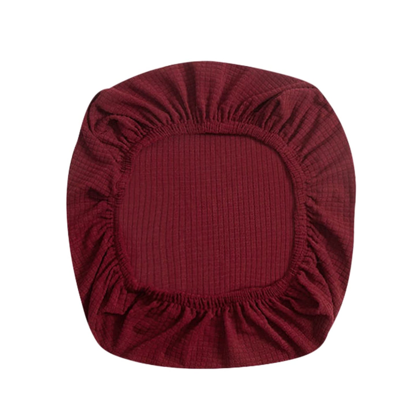 Fenteer Stretch Office Covers Seat Cover Slipcover Desk Seat Cushion Protectors for Computer, Wine Red