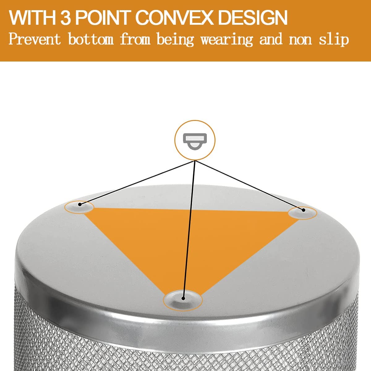 livexa 6 Pack Metal Mesh Waste Paper Bin 12 Litres Lightweight Mesh Wastebasket Waste Bin Silver Metal Rubbish Bin for Bedroom, Office, Bathroom