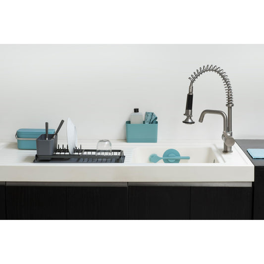 Brabantia Dish Drying Rack, Dark Grey, Large (38.5 x 49 cm)