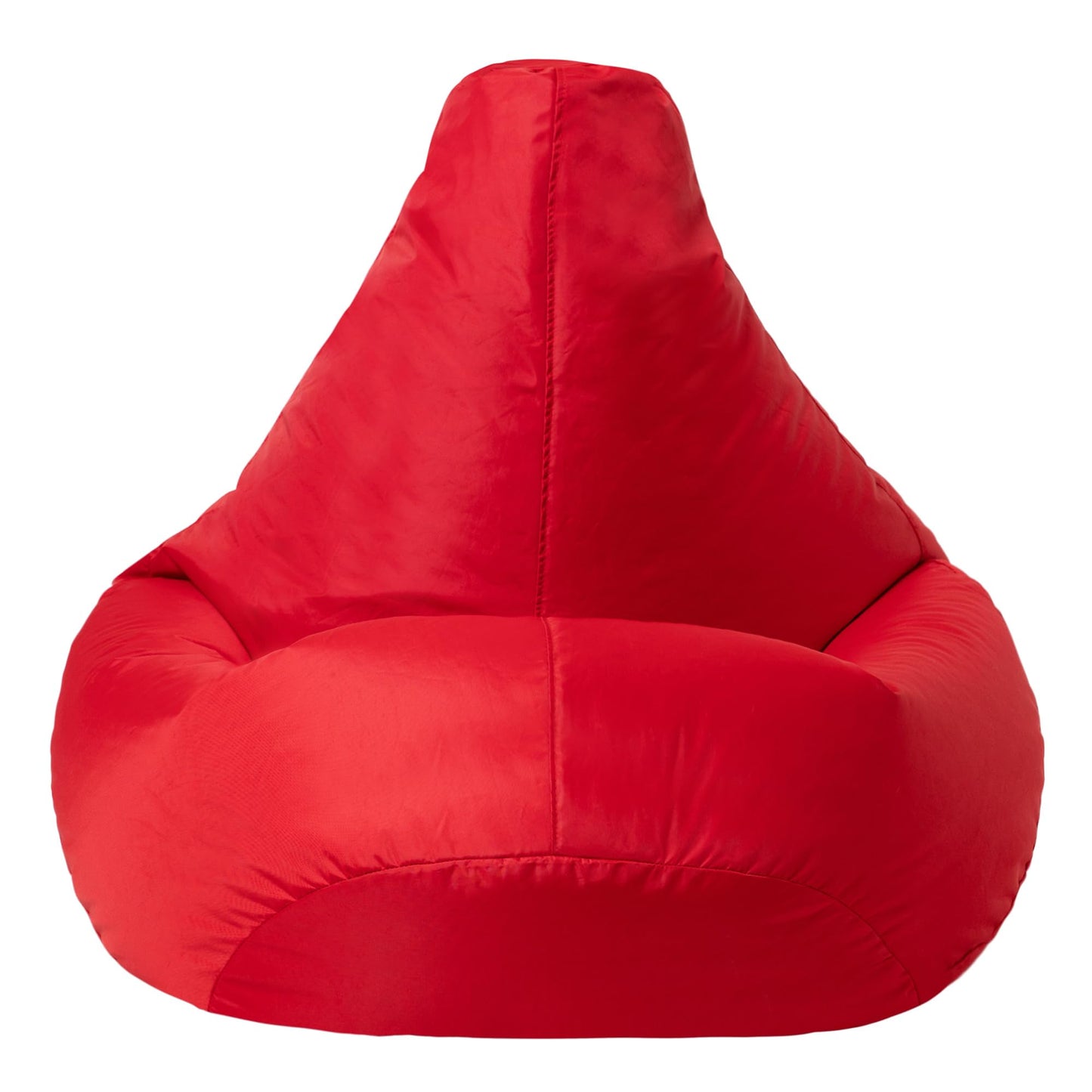 Bean Bag Bazaar High Back Recliner Bean Bag Chair, Red, Indoor Outdoor Beanbag, Water Resistant Fabric, Large Beanbag with Filling Included