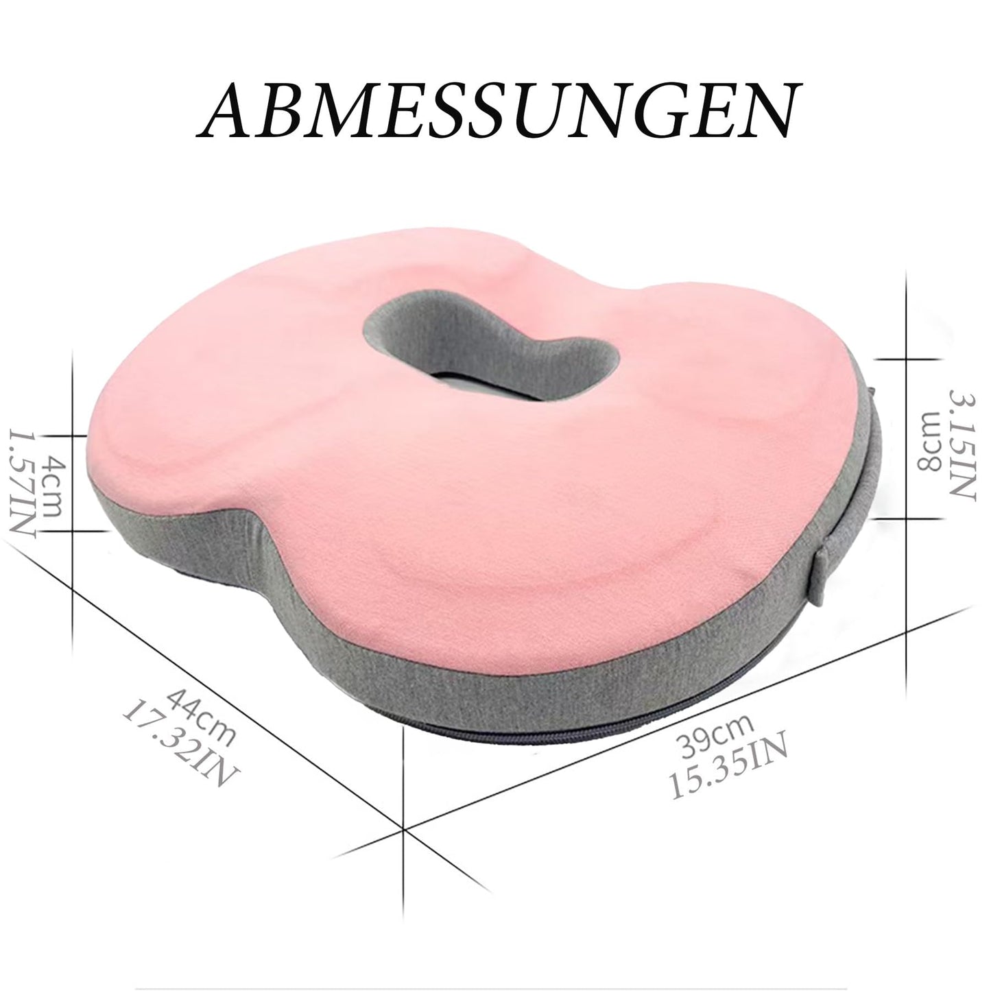 Auoketuo Anti Decubitus Chair Cushion - Orthopedic Donut Cushion for Effective Relief of Hemorrhoids, Prostate, Sciatica and Back Pain