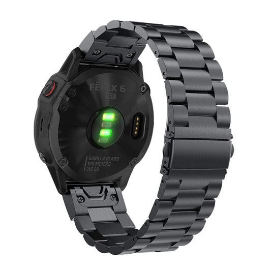 YOOSIDE for Garmin Fenix 7 / Fenix 6 / Fenix 5 Plus Quick Fit Watch Strap, 22mm Stainless Steel Metal Replacement Wrist Band for Garmin EPIX 2,Fenix 6