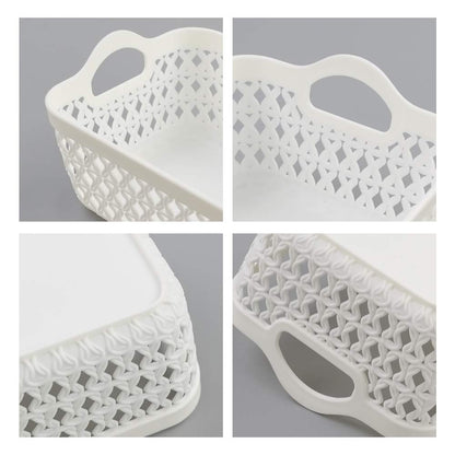 Fosly 12 Packs Mini Basket Trays for Storage, Plastic Desktop Storage Tray