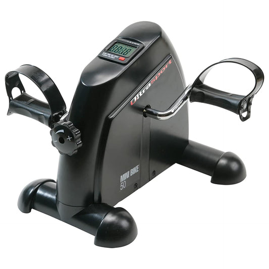 Ultrasport Mini Bike 50 Without Handle, Arm And Leg Trainer, Home Trainer, Mini Bike, Movement Trainer, LCD Display With Computer Function, Ideal For