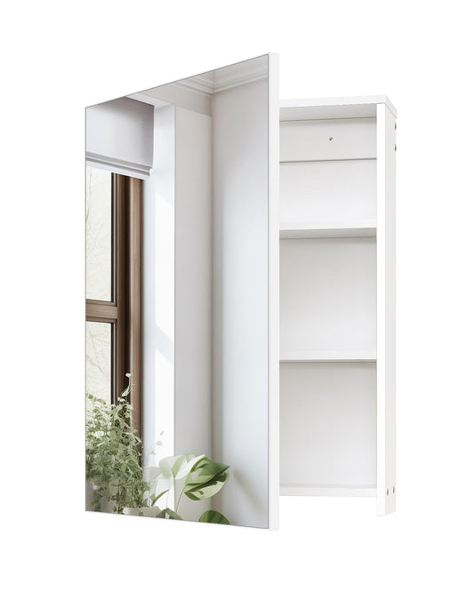 CHOEZON Bathroom Medicine Mirror Cabinet, Wall-Mounted Bathroom Vanity with Mirror, Medicine Cabinet with Storage Function, Hanging Storage Cabinet,