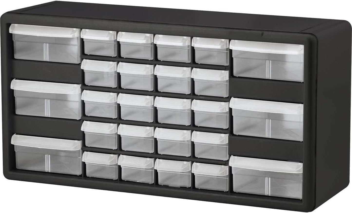 Akro-Mils 10126 26-Drawer Plastic Drawer Storage Cabinet for Garage Organization, Lego Storage, Teacher Toolbox, Makeup Organizer, and More, 50.8 cm W