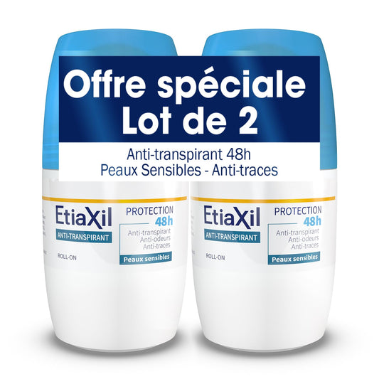 Etiaxil Anti-Perspirant Deodorant 48h Roll-on 2 x 50ml