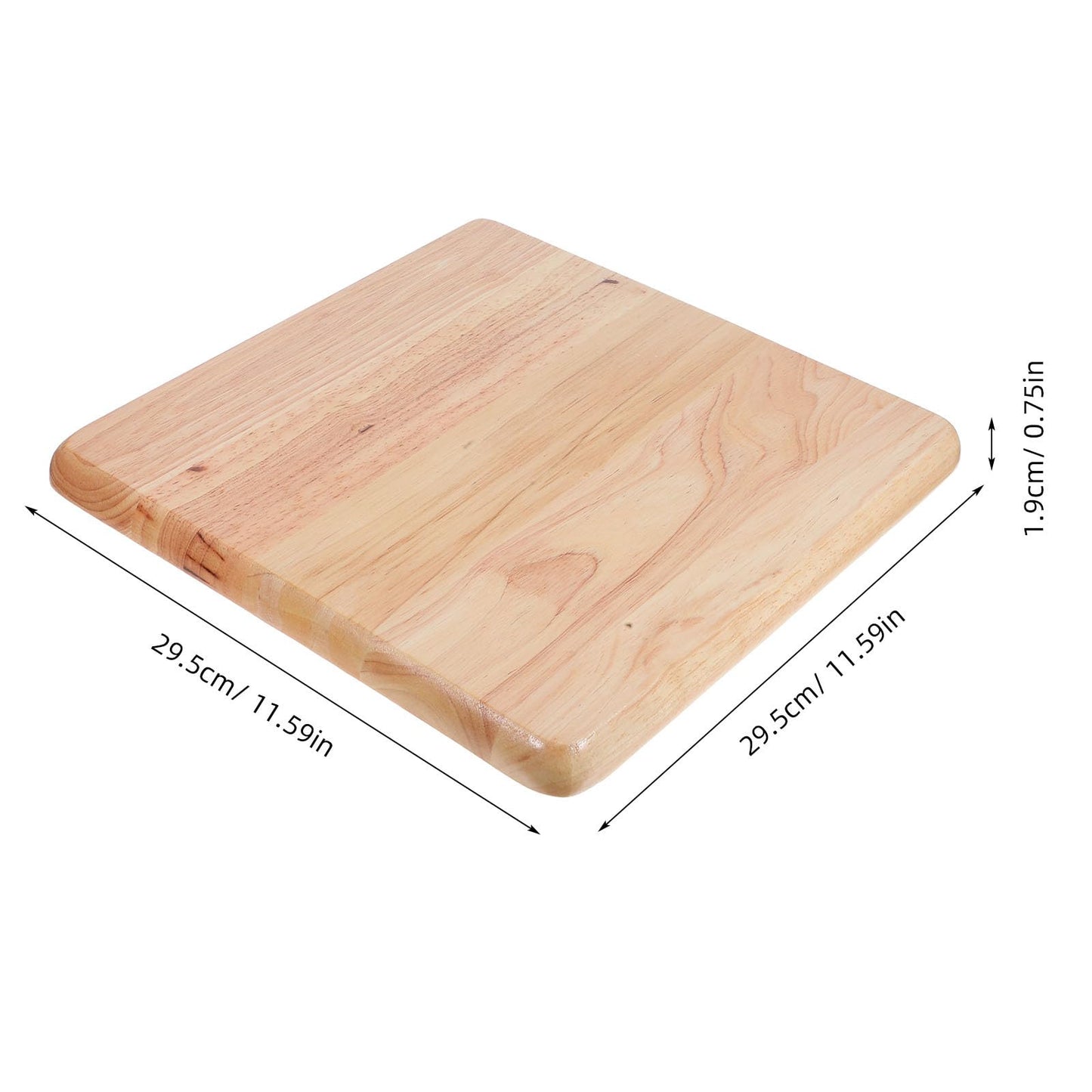 Amosfun 1pc Square Stool Seat Top Replacement, 29x29cm Wooden Cushion for Stool Seat, Bar or Kitchen Chairs Restaurant Seating Part Replacement Kit