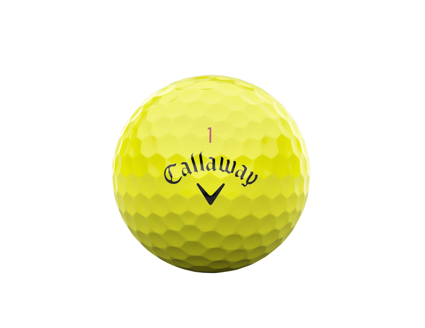 Callaway Golf Chrome Tour Premium Golf Ball 2024, Yellow