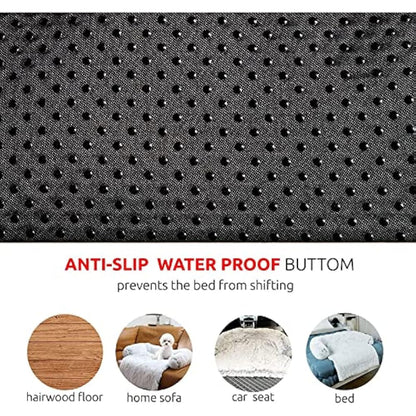 ANWA Dog Sofa Bed Cover - Soft Plush Furniture Protector Mat for Dogs, Washable Couch Cushion With 40'' x 40'' x 6'' Dimensions