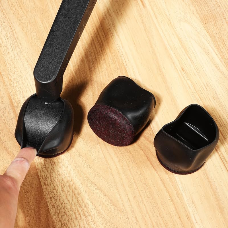 KITANDOVE 5pcs Chair Caster Covers Tpe Furniture Protectors for Rolling Furniture Office Chair Wheel Stoppers Easy Installation Non-slip and Reduce