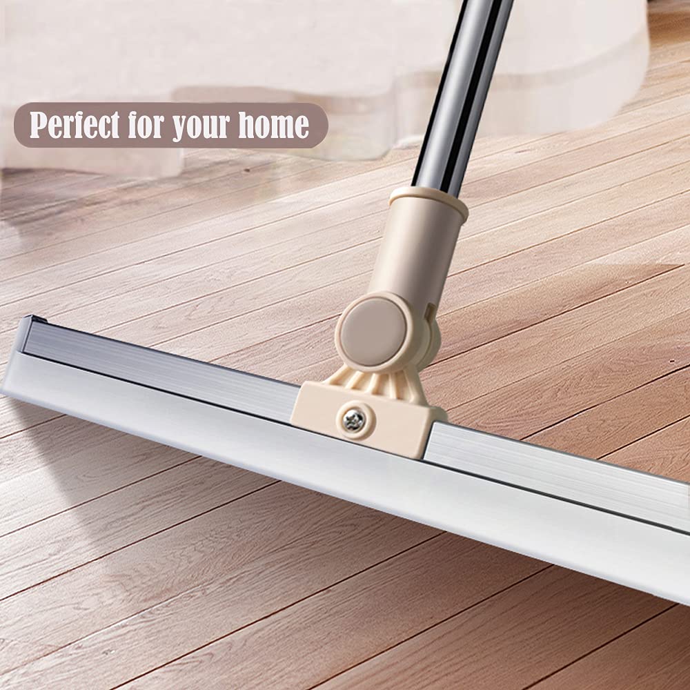 20 IN Silicone Floor Squeegee 65 in Long Handle for Floor Window Cleaning