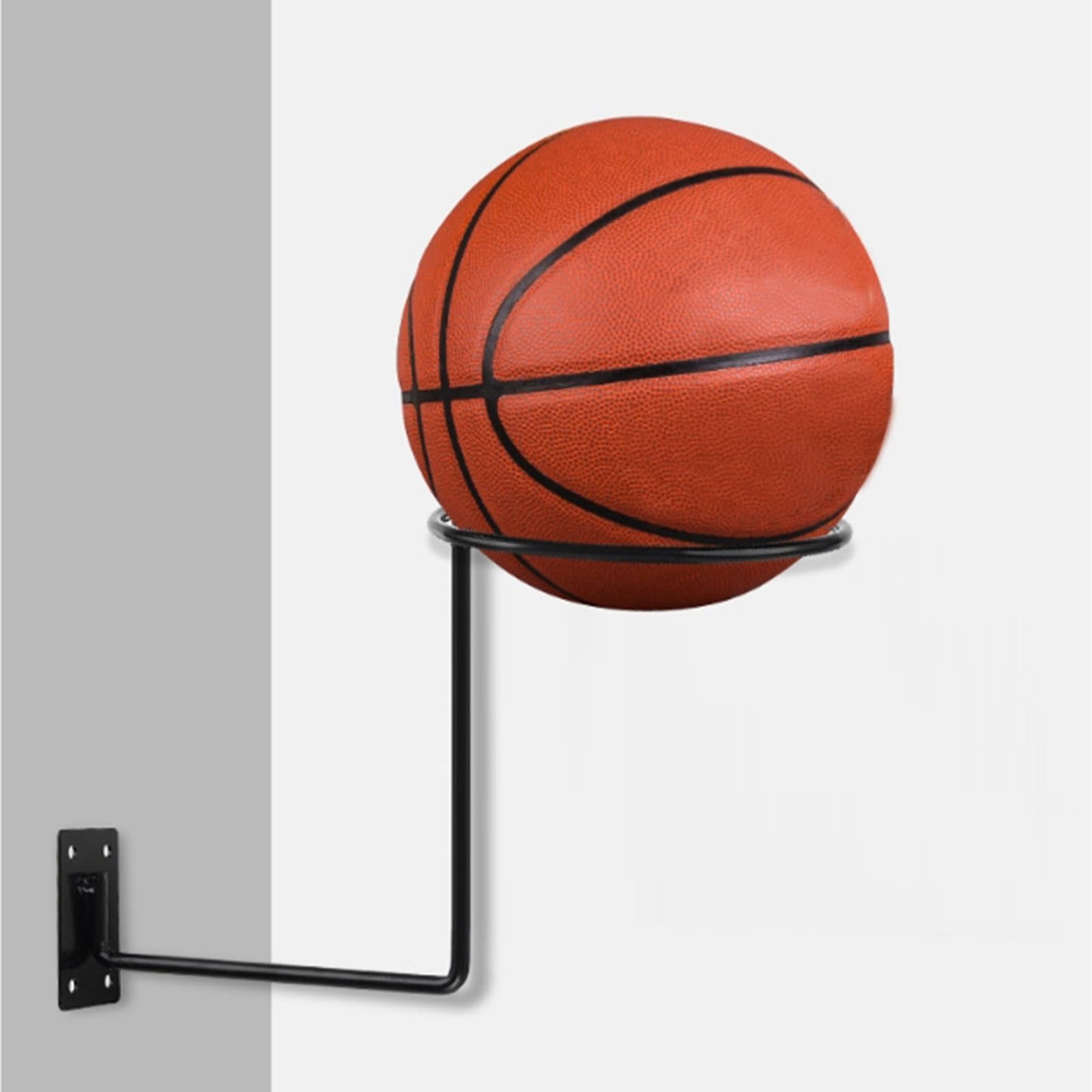 2 Pcs Wall Mounted Helmet Holder, Hat Holder Display Stand, Metal Helmet Display Rack Stand, Black Ball Storage Rack