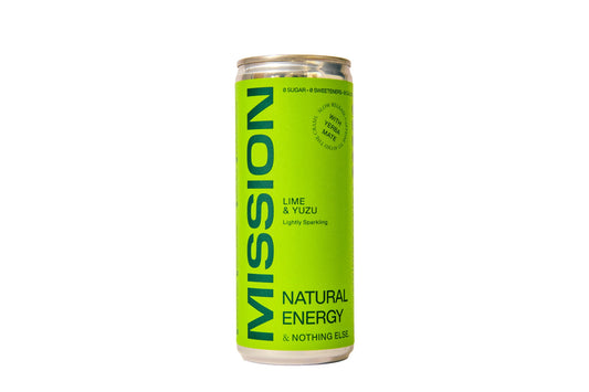 Mission Fuelling Extraordinary Mission Natural Energy | Ready-to-Drink with Yerba Mate & Green Tea | 12 x 250ml Variety Pack | Lime + Yuzu & Lemon +