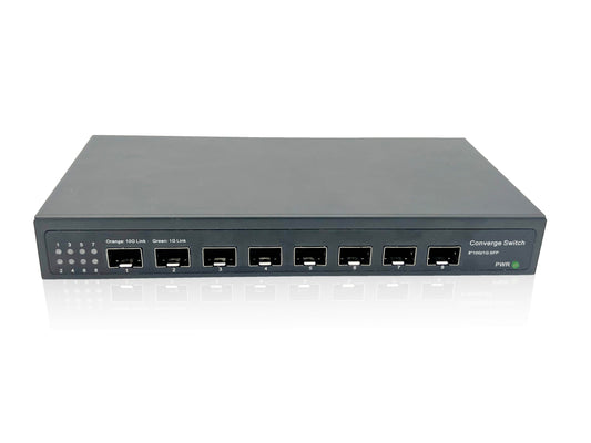 Elfcam? - 10Gb Switch with 8 Ports 10G SFP+, 10GbE Fiber Optic Switch Plug & Play, No-Managed, Extends Your Network 10GB