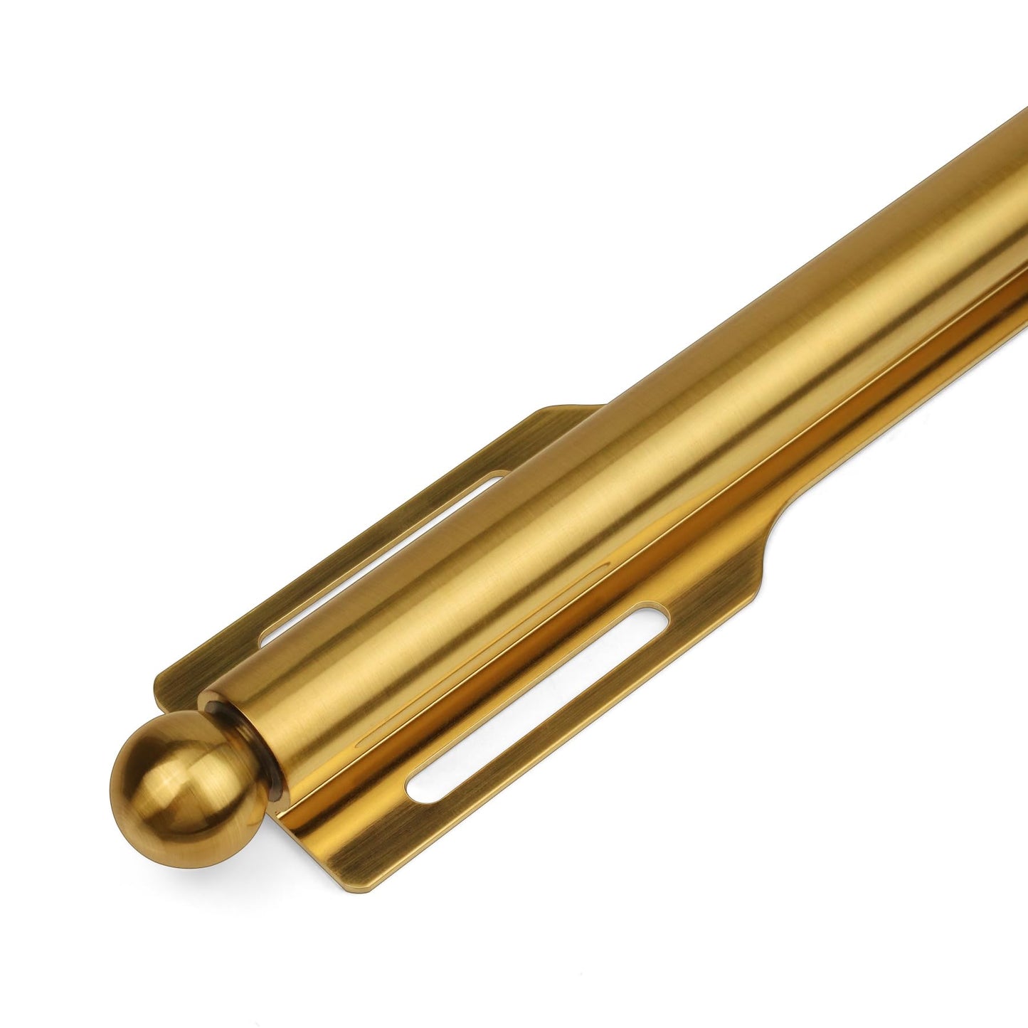 FIRJOY 12" Valet Rod for Closet Pull Out (1 Pack, Brushed Gold)