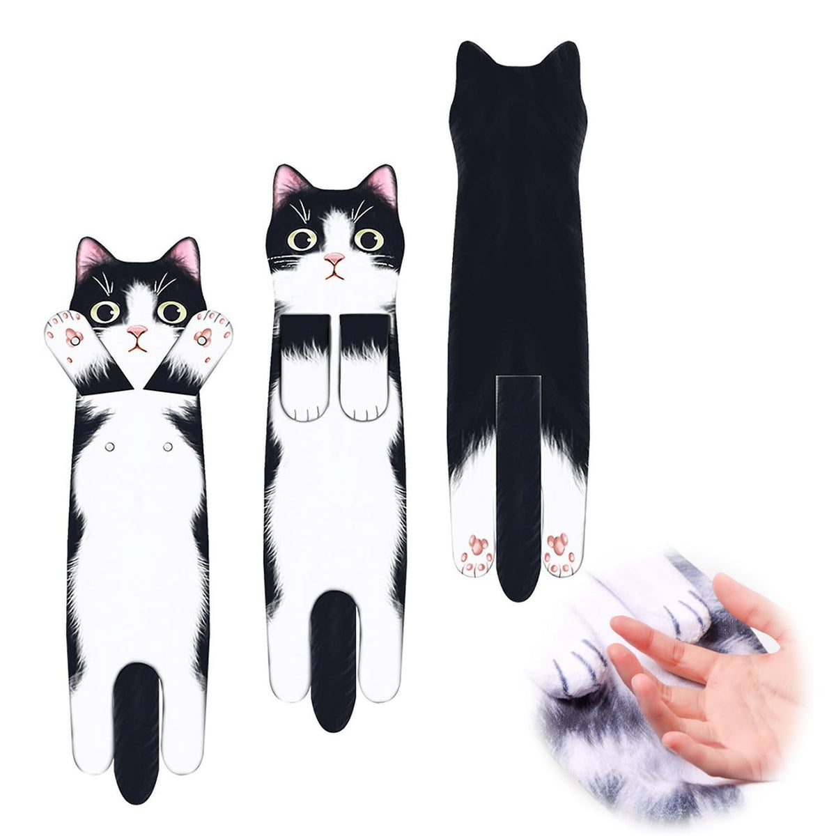 Cokoozoo Funny Cat Hand Towels for Bathroom – Soft, Absorbent, Perfect Cat Gifts for Cat Lovers, Women, Birthday, Mother’s Day