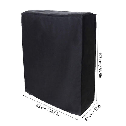 SEAFRONT Folding Bed Storage Cover Black Waterproof Dustproof Indoor Outdoor Portable Easy Storage 85 * 33 * 107cm
