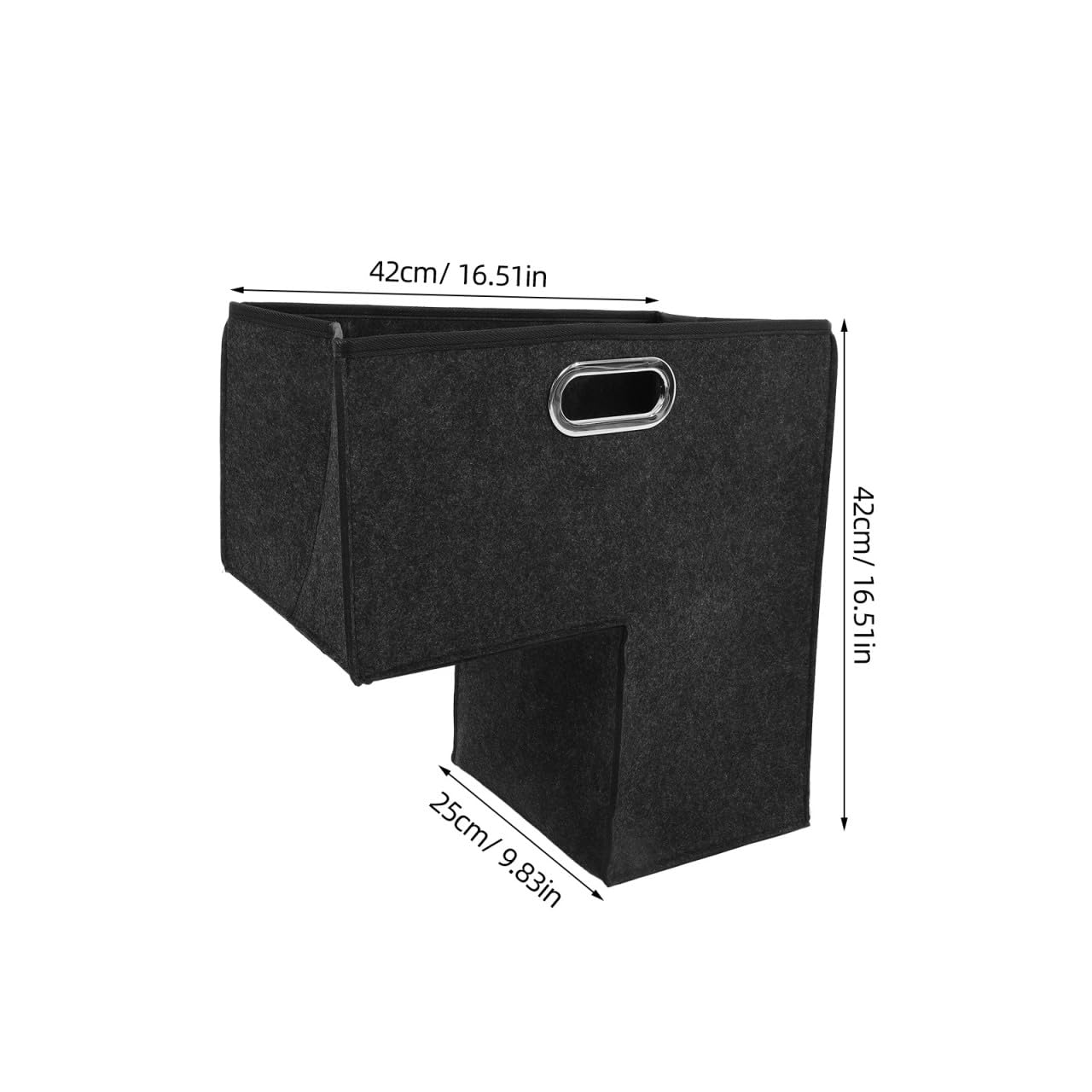 HOLIDYOYO Foldable Stair Storage Basket Felt Stair Basket with Handle Organizer for Clothes Toys Towels Sundries Holiday Decorations Space Saving