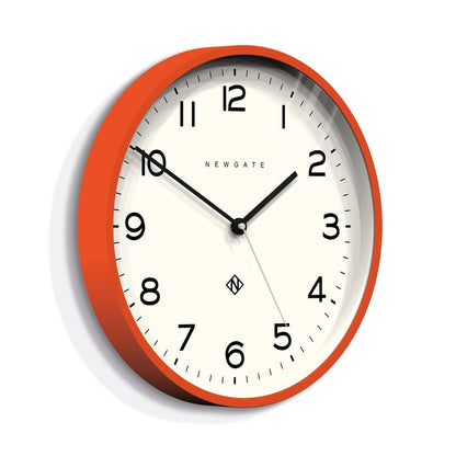 NEWGATE Echo Number Three Modern Wall Clock Wall Clocks - Round Clock - Kitchen Clock - Clocks for Living Room - Office Clock - Contemporary Case -