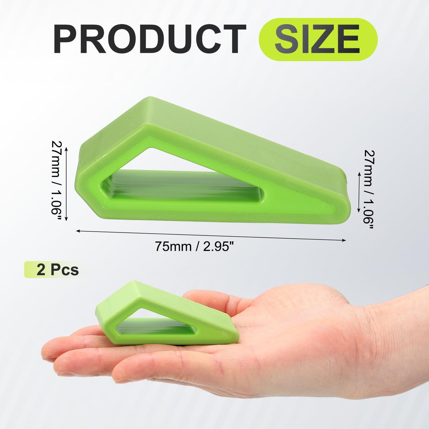 PATIKIL Laptop/Computer Keyboard Stand, 2-Pack Laptop Notebook Holder Portable Ventilated Anti-Slip for Desk Compact Cooling Notebook/Tablet, Green
