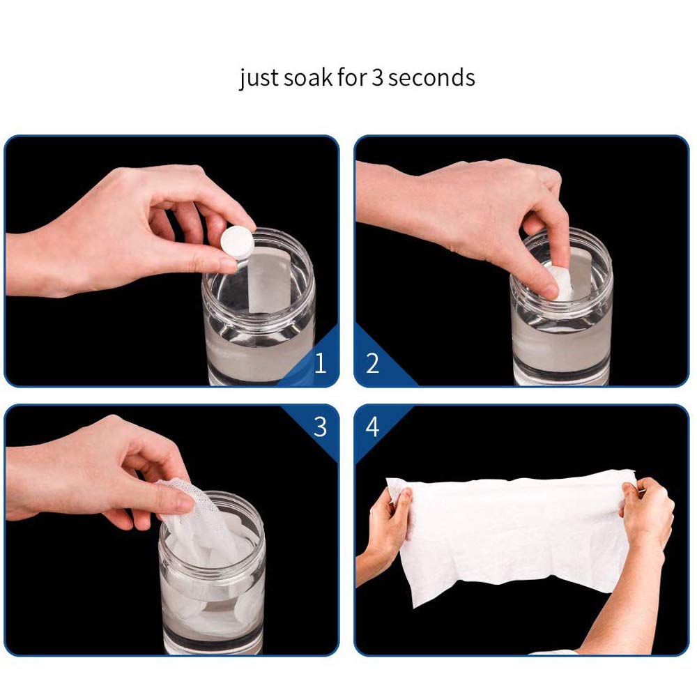 ZONSUSE Compressed Towels, Mini Travel Towel, Disposable Magic Towel, Portable Face Washrag, Soft Comfortable