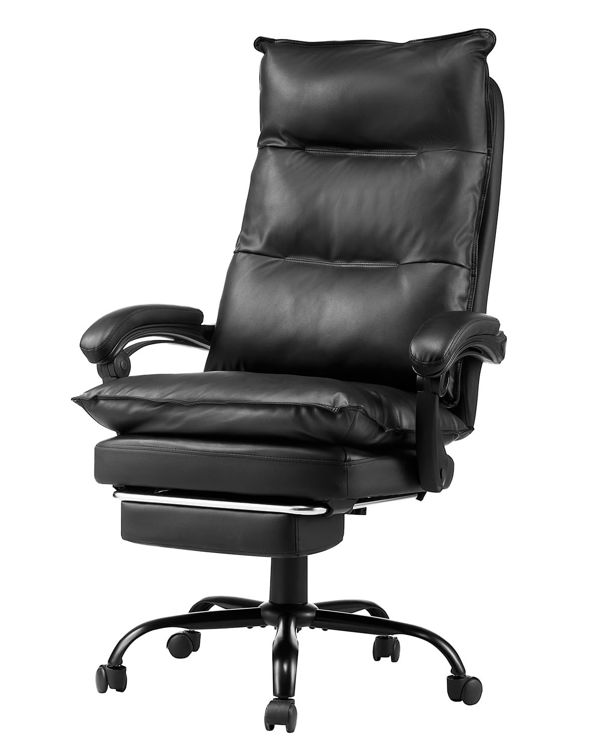 VEVOR Executive Office Chair, High Back Chair with Footrest and Lumbar Pillow, Ergonomic Desk Chair 135° Recline & Adjustable Height