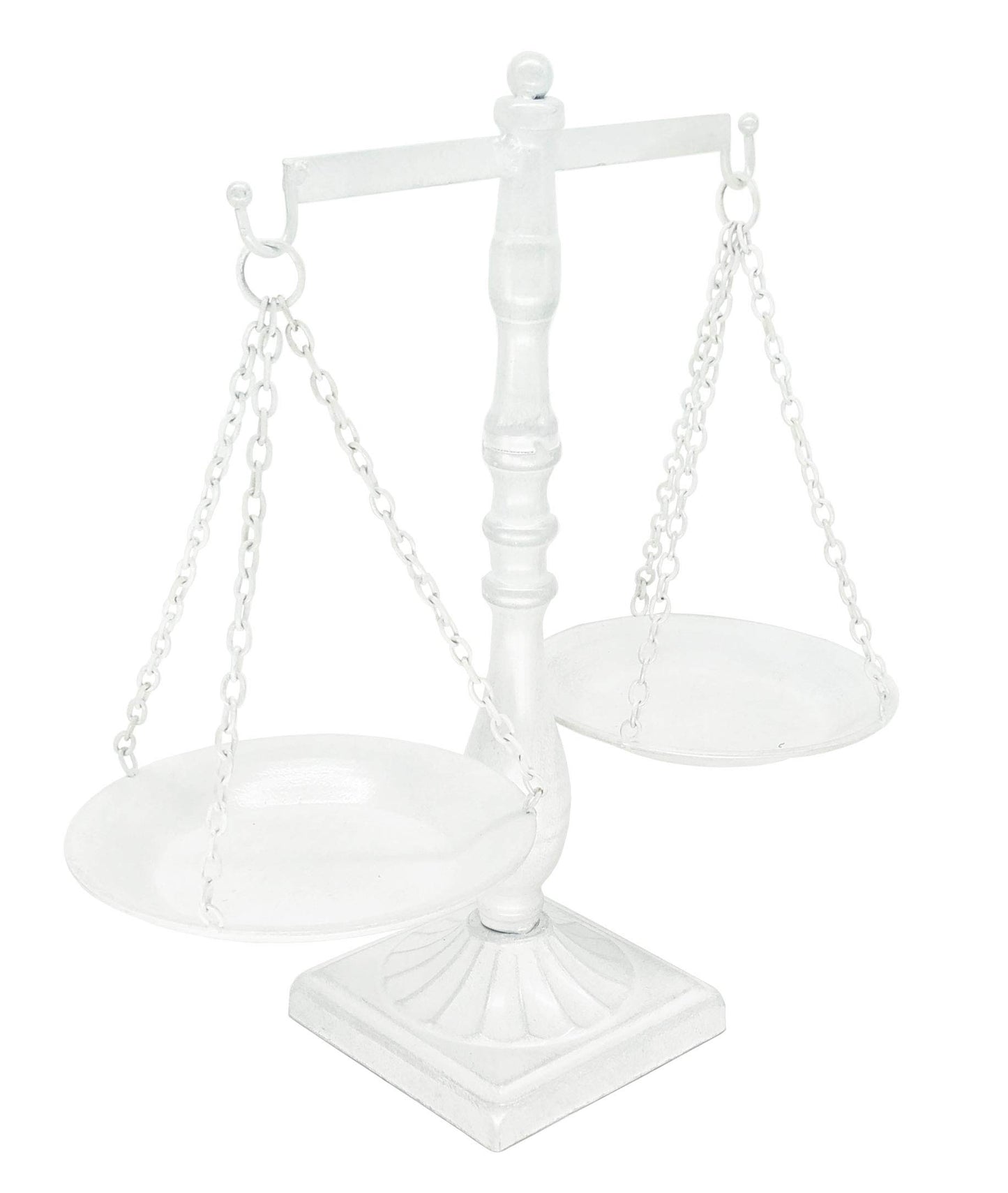 Owlgift Vintage Style Metal Storage Tray for Jewellery Cosmetics White