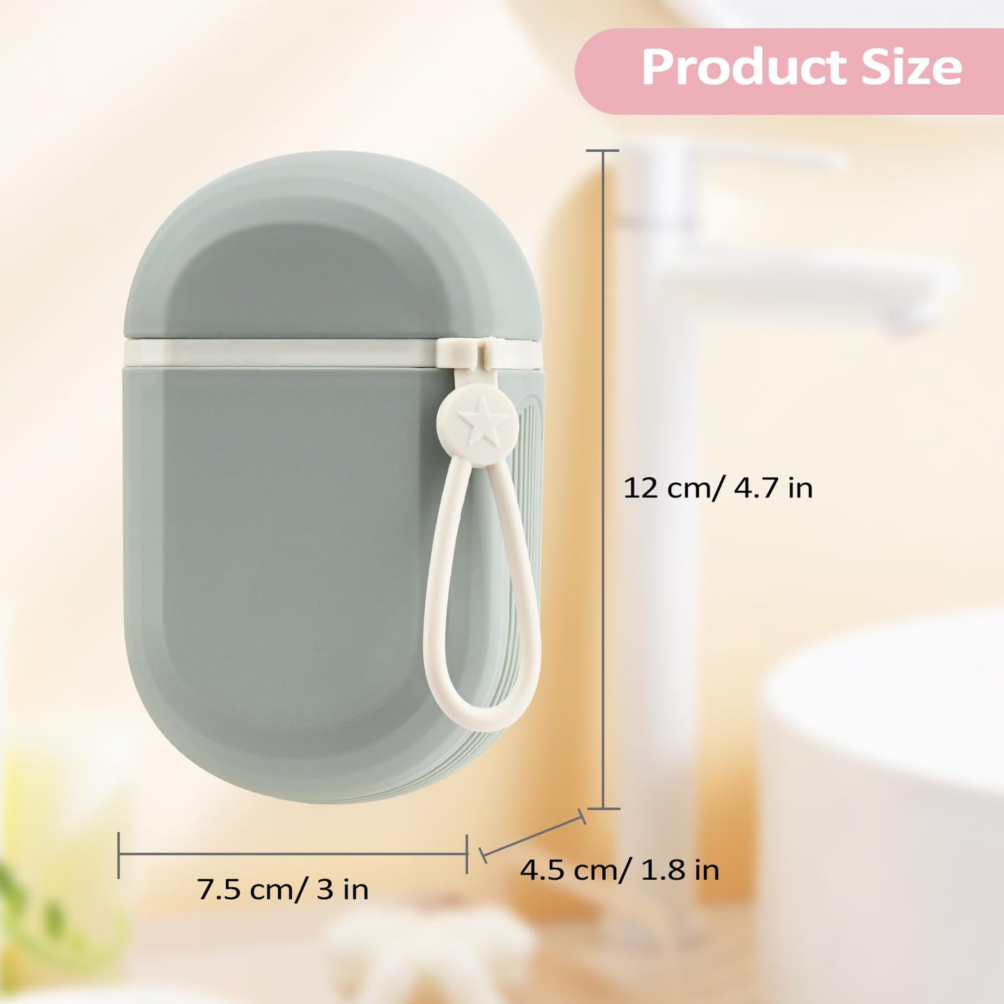 YoHyien 2 Pcs Soap Box Travel, Leakproof Travel Soap Case, Soap Dish with Lid, Portable Soap Holder, Waterproof Soap Bar Case for Bathroom, Gym